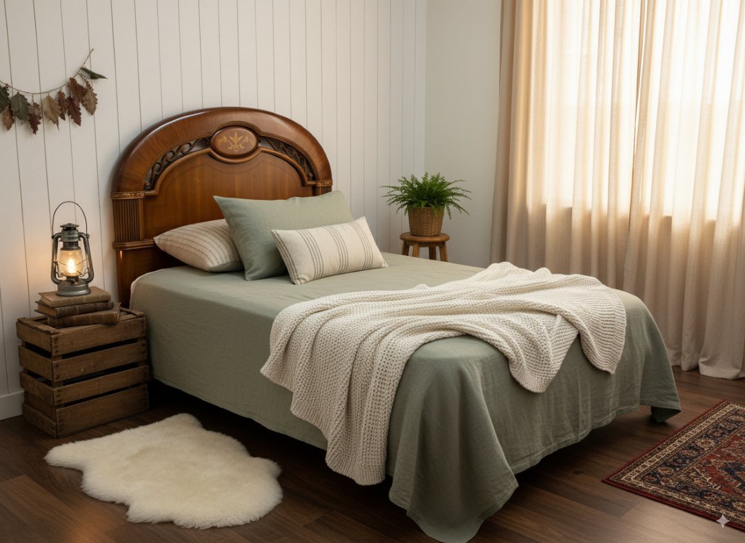 Respaldo de cama individual estilo georgiano - Imagen 3